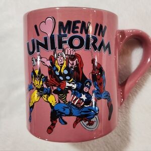 Marvel Comics I ♡ Men in Uniform Ceramic Mug 14oz